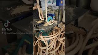 Automatic Curve Wood Round Rod Stick Machineespecially for chair armrest [upl. by Charmine672]