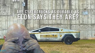 Tesla Cybertruck Durability and destruction Test 1 by WhistlinDiesel  BenSabers Reacts [upl. by Beaufert]