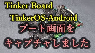 Tinker Board TinkerOS Android 初回ブートアップ画面 [upl. by Yelnoc]