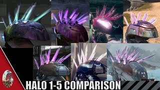 Halo 15 Needler Comparison All Halo Games Included [upl. by Koerner]