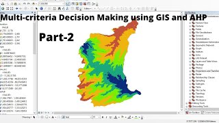 Stepbystep Procedure of Multicriteria Decision Making MCDM analysis using GIS and AHP  Part 2 [upl. by Atirrehs]