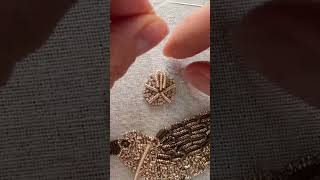 Goldwork goldwork embroideryforbeginners tutorial [upl. by Ancell133]