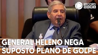 General Augusto Heleno nega suposto plano de golpe em CPMI [upl. by Mason]