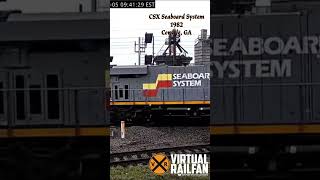 CSX Seaboard System 1982 Cordele GA shorts [upl. by Waldon792]