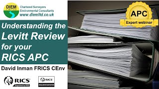 Understanding the Levitt Review for your RICS APC [upl. by Llenehc]