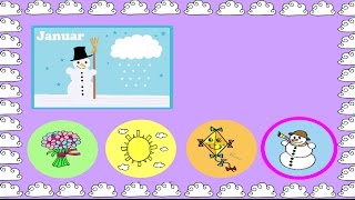 Jahreszeiten Ratespiel  Deutsch lernen  learn German  a game about seasons [upl. by Grevera]