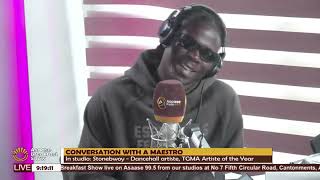 A conversation with a maestro  TGMA 2024 artiste of The Year Stonebwoy graces the AsaaseABS [upl. by Ymiaj]