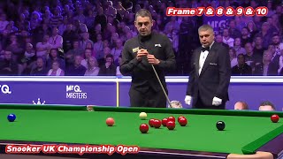 Snooker UK Championship Open Ronnie O’Sullivan VS Ali Carter  Frame 7 amp 8 amp 9 amp 10 [upl. by Ahsinirt396]