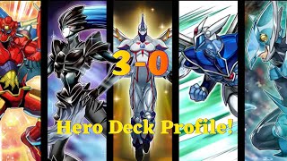 Undefeated 30 Hero Deck profile Joshua P Yugioh [upl. by Eugor680]