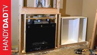 DIY Fireplace Installation  Framing and Final Connections [upl. by Hutt243]