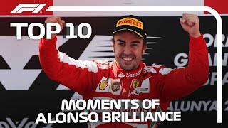 Top 10 Moments of Fernando Alonso Brilliance [upl. by Dacie]