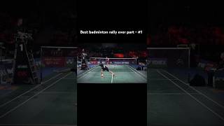 All time best rally in badminton history 🔥 part 1 badminton like ytshort [upl. by Htebasyle20]