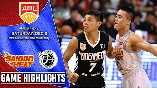 Saigon Heat vs Formosa Dreamers  HIGHLIGHTS  20172018 ASEAN Basketball League [upl. by Tutt]