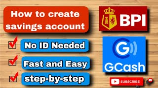 HOW TO Create BPI Savings Account on GCash  Easy StepbyStep Guide [upl. by Hilar]