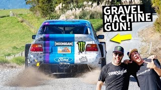 Ken Block Takes Mad Mike For a Ride in the Cossie V2 Rally Test Special [upl. by Chelsy]