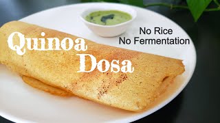 Quinoa Dosa  No Fermentation  No Rice  Diabetes amp Weight Management  Breakfast  Culinary Aromas [upl. by Edaj]