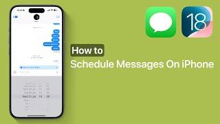 How To Schedule Text Messages On iPhone or iPad iOS 18 [upl. by Laaspere]