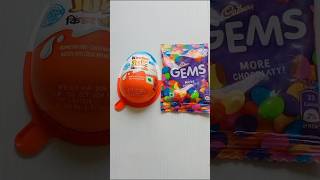 Kinder Joy and Gems Chocolate Popsicle shorts kinderjoy Gems [upl. by Wiley153]