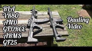 gforce Arms Gf25 and RIA VR80 Dauling video [upl. by Ondrea326]