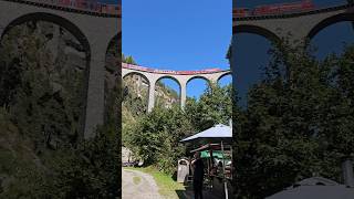 SWISS RHAETIAN RAILWAY  LANDWASSERVIADUKT FILISUR dji ferrocarril railways travel swiss [upl. by Prochoras]