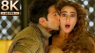 8K Remastered  Husnn Hai Suhaana  Varun Dhawan Sara Ali Khan  Coolie No1 [upl. by Atika]