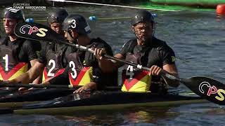 2019 ECA Canoe Polo European Championships  Mens senior Final  GBR vs GER [upl. by Kattie]