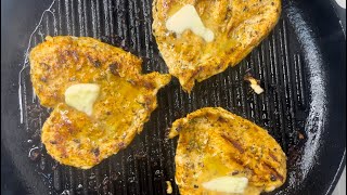 Cajun grilled chicken breast recipe  One of the best chicken breast ever cook  Cast iron [upl. by Esinereb693]