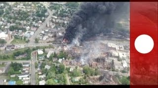 Québec sous le choc au lendemain de la catastrophe de LacMégantic [upl. by Aratehs]