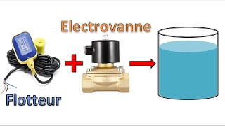 Electrovanne  Flotteur électrique installationelec تركيب صمام كهربائي مع المفتاح الكهربائي العائم [upl. by Piwowar]