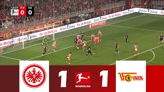 Eintracht Frankfurt  1 FC Union Berlin 11  Bundesliga 202425  Spielen Höhepunkte [upl. by Guy]