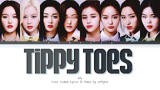 Karaoke ver  XG  Tippy Toes  8 Members Ver You As A Member [upl. by Soirtemed]