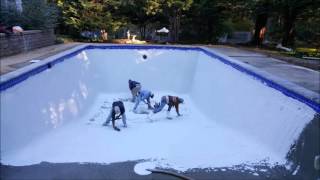 Diamond Brite Plaster Concrete Renovation Water Blasting Tile Install Paver Coping  Warren NJ [upl. by Xylia]