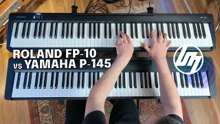 Roland FP10 vs Yamaha P145 Piano Comparison  Better Music [upl. by Hassin]