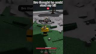 Bro thought he could steal my kill 😡 shorts roblox strongestbattlegrounds [upl. by Mcgruter323]