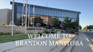 BRANDON MANITOBA CANADA  2nd from Winnipeglargest city in MANITOBA [upl. by Haye]