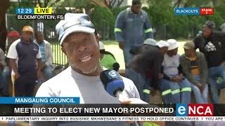 Mangaung Council  Meeting to elect new Mayor postponed [upl. by Anauqcaj]