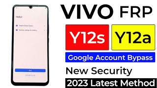 Vivo Y12sY12a Frp BypassGoogle Account Unlock 2023  New Security Fix Reset Not Work [upl. by Satterfield354]