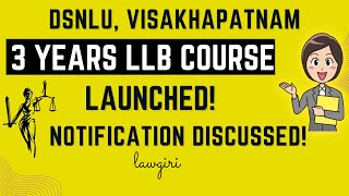 DSNLU Vishakhapatnam 3 years LLB Course DetailsNLU Vizag Eligibility Fees No of Seats Syllabus [upl. by Analiese]