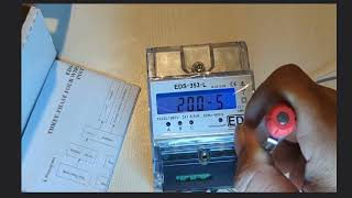 Setting CT on KWH EDS 353L [upl. by Rivi]