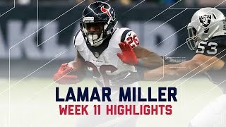 Lamar Millers 104Yard 1 TD Day  Texans vs Raiders  NFL Week 11 Player Highlights [upl. by Annadiana]