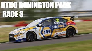 BTCC Race 3  Donington Park National 2024 [upl. by Emmalee]