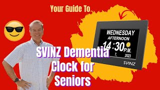 SVINZ Dementia Clock for Seniors  Great clock for anyone [upl. by Attalie]