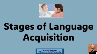 STAGES OF LANGUAGE ACQUISITION [upl. by Xirtaeb]