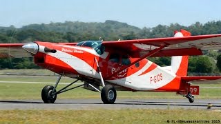 Awesome Pilatus PC6 Turbo Porter FGIDS startup STOL takeoff amp landing at Albi LBILFCI [upl. by Lizabeth]