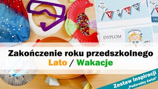 Zestaw inspiracji pt quotPodwodny światquot  Zakończenie przedszkola  Lato  Wakacje  Praca plastyczna [upl. by Everrs393]