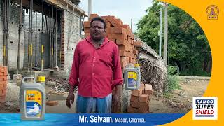 Ramco Super Shield Integral Waterproofing Product  Product Testimonial Mr Selvam [upl. by Thomasin]