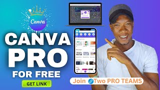 Join Two Canva Pro Team Link At Once  Getting Two Canva Pro FREE Invite Links TODAY 2024 [upl. by Tongue514]