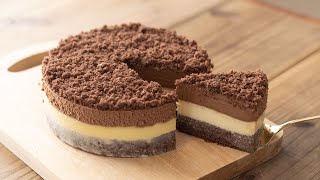 ドゥーブルフロマージュ・ショコラの作り方 Double Chocolate Fromage Chesecake｜HidaMari Cooking [upl. by Aekin502]