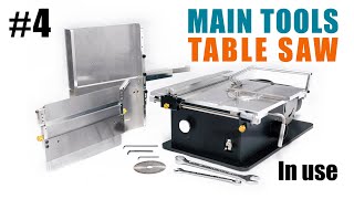 4 Main Tool for Shipmodeling  TABLE SAW  Demonstrations of Byrnes 4inch Table Saw [upl. by Herwig]