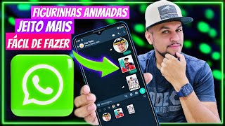 Essa é Top O Jeito Mais Fácil de Fazer FIGURINHAS ANIMADAS para o WhatsApp [upl. by Amikat703]